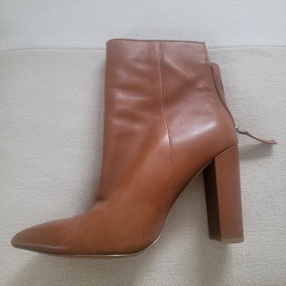 Steve Madden Trista Cognac Boots New Bootie - Picture 3 of 4